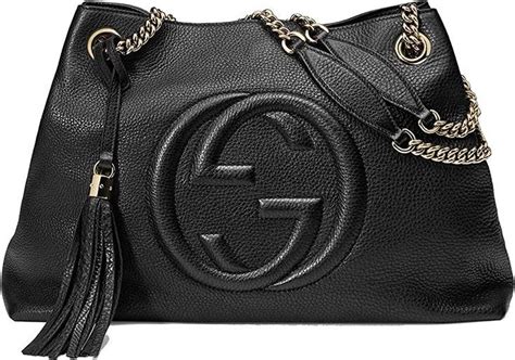 gucci gold leather pics|vintage black Gucci shoulder bag.